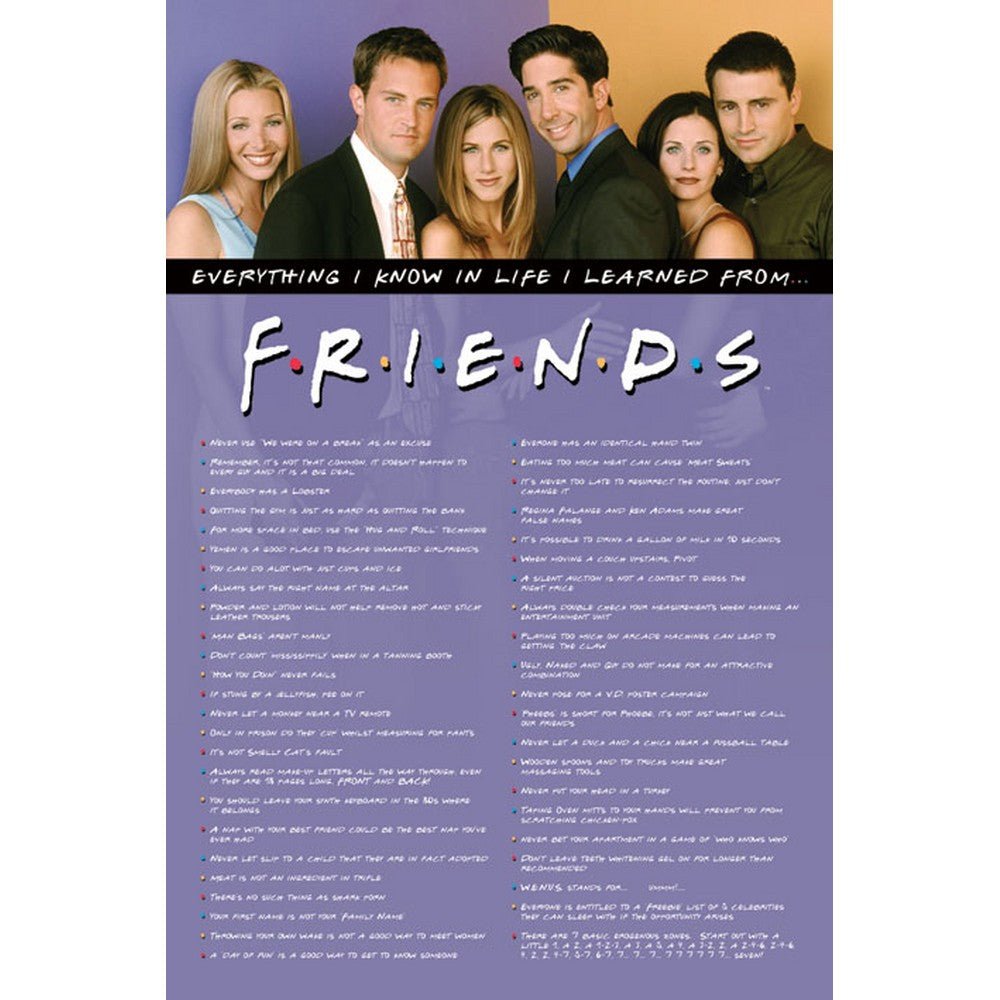 FRIENDS フレンズ - Everything I Know / ポスター - PGS
